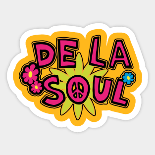 de la soul rap Design On tshirt for to all supporters Sticker